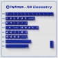 Geometry 144+47 PBT Dye-subbed PC Crystal Semitransparent Backlit Cool Keycaps Set Screen Printing with Oil Spraying